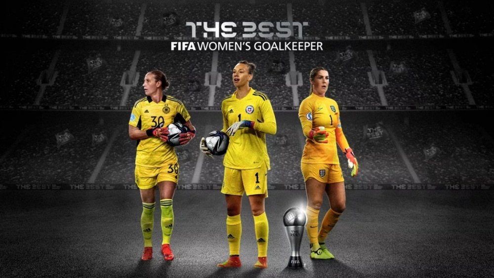 Las finalistas al The Best a mejor portera en 2022. FIFA