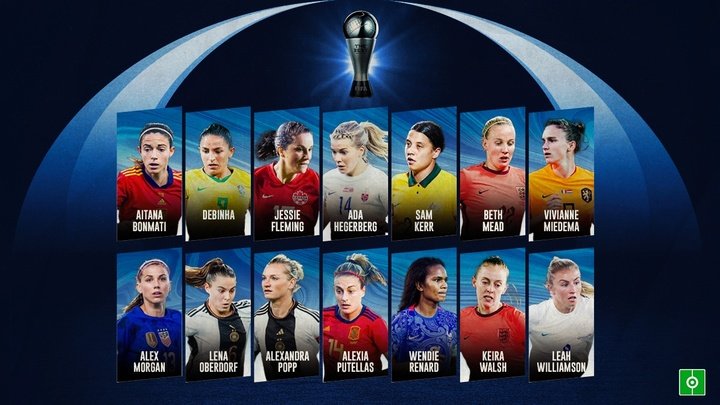 Las jugadoras, guardametas y entrenadoras nominadas al The Best de la FIFA 2022