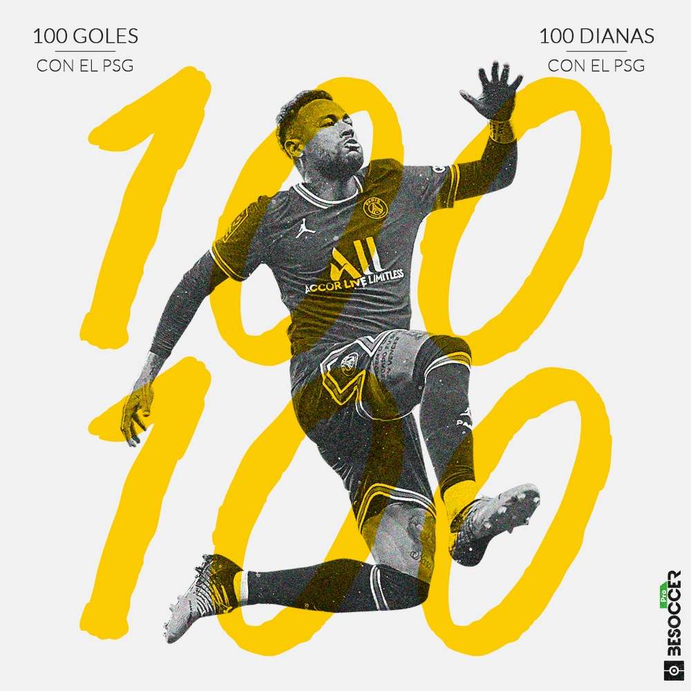 Neymar alcanza los 100 goles con el PSG