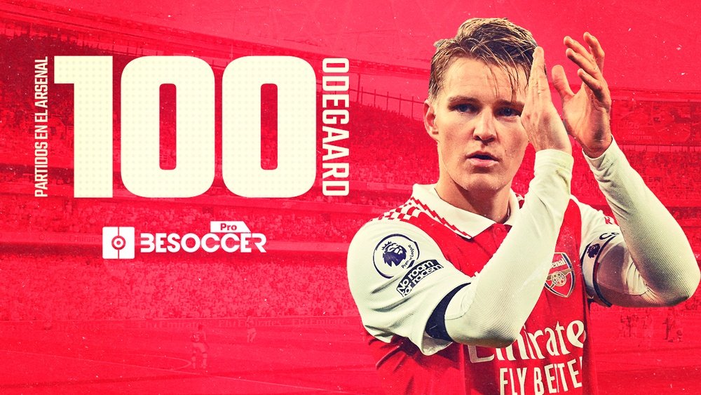 Odegaard se hace mayor: cumple 100 partidos con el Arsenal. BeSoccer Pro