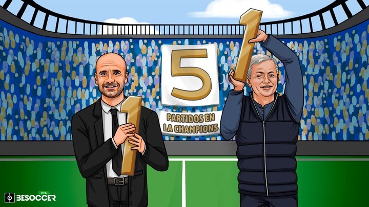 Guardiola caza y mejora a Mourinho: 151 partidos de Champions con números estelares