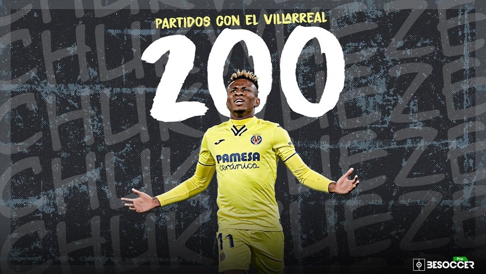 Chukwueze llegó a los 200 partidos con el Villarreal. BeSoccer