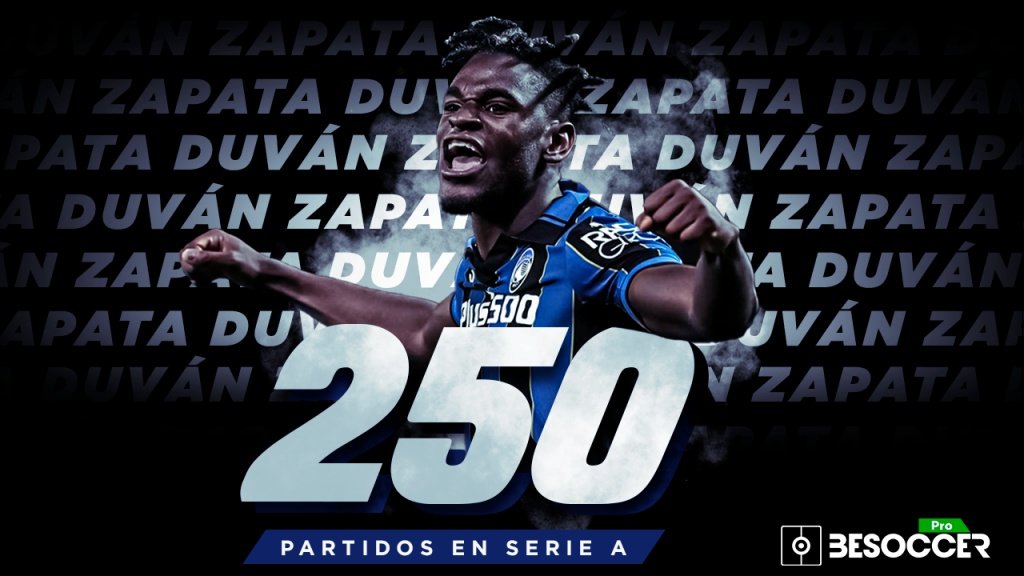 Zapata llegó a 250 partidos en la Serie A. BeSoccer Pro