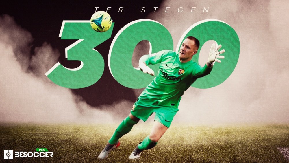 Ter Stegen llega a 300 partidos en su peor año. BeSoccer Pro