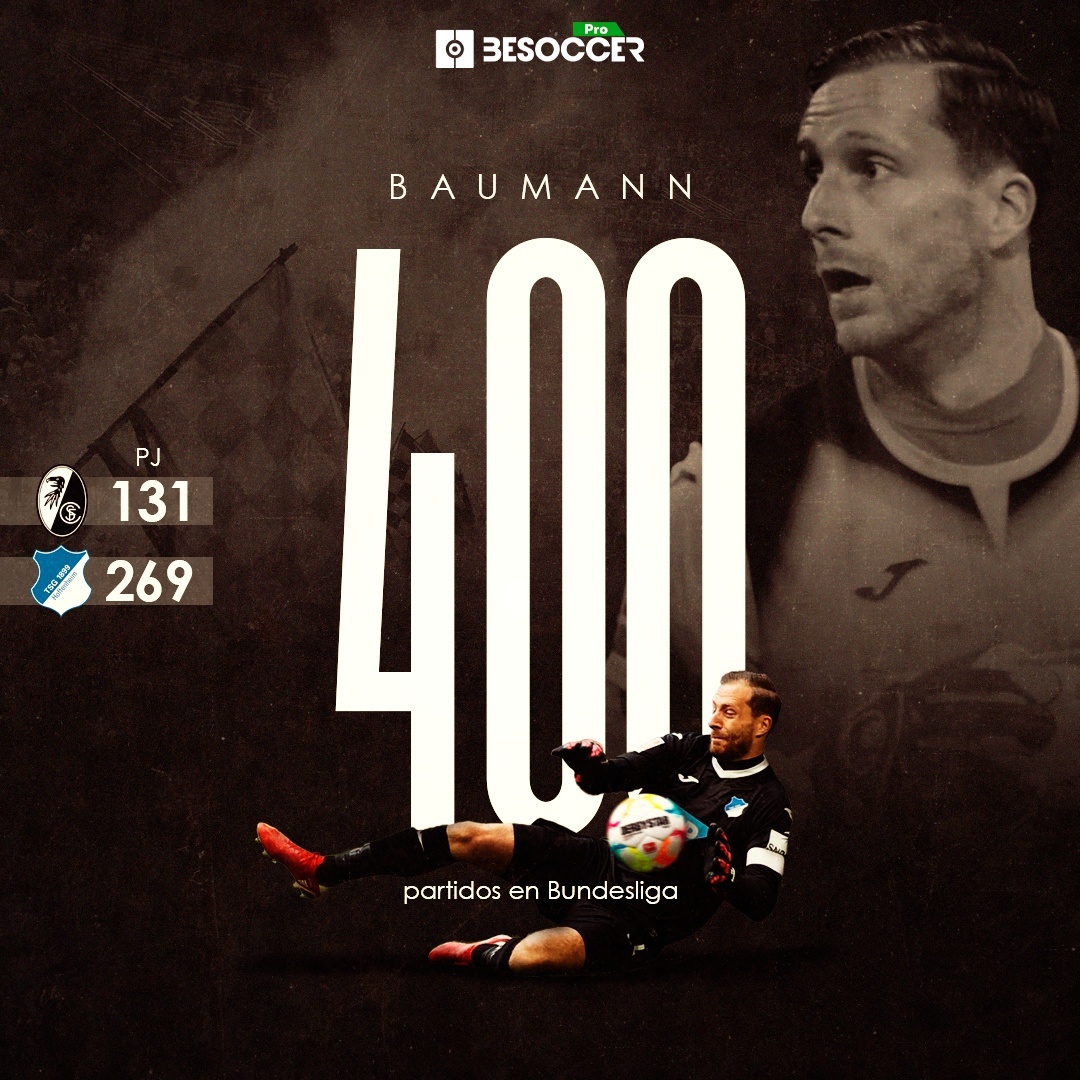 Baumman llega a los 400 en Bundesliga: solo Neuer le supera en el siglo XXI