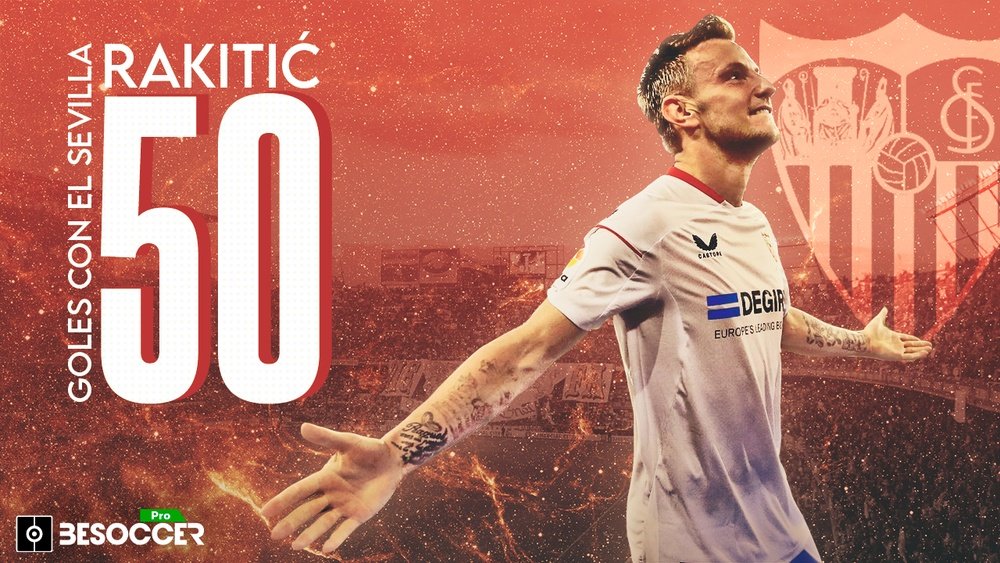 Ivan Rakitic celebró su gol número 50 con el Sevilla ante el Cádiz. BeSoccer Pro