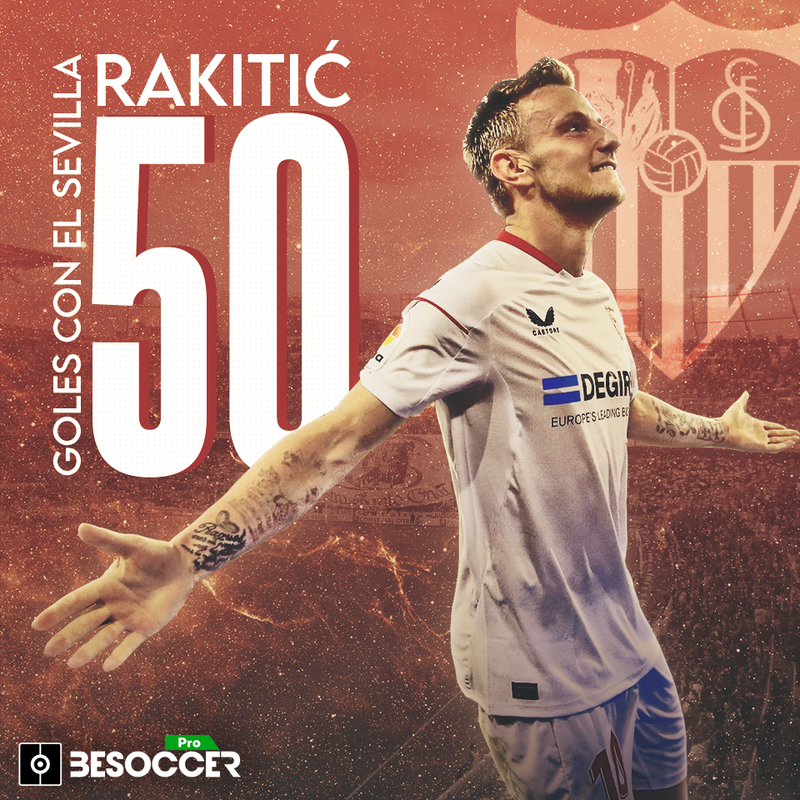 Rakitic y sus 50 goles con el Sevilla