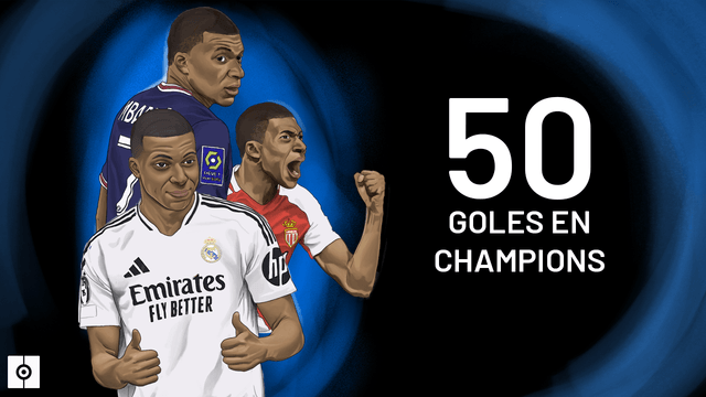 Mbappé iguala los 50 goles de Henry en Champions