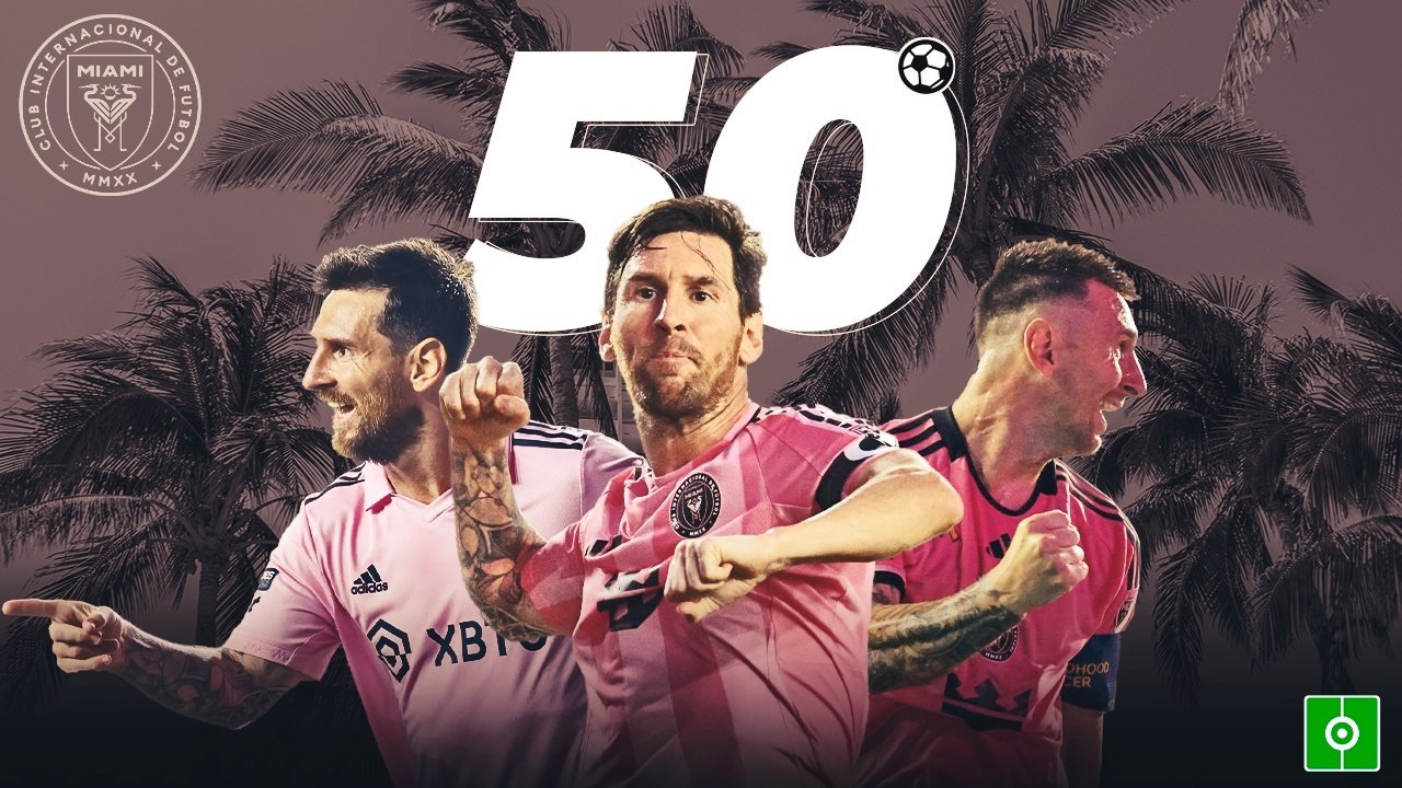 Messi é o primeiro a chegar aos 50 gols pelo Inter Miami