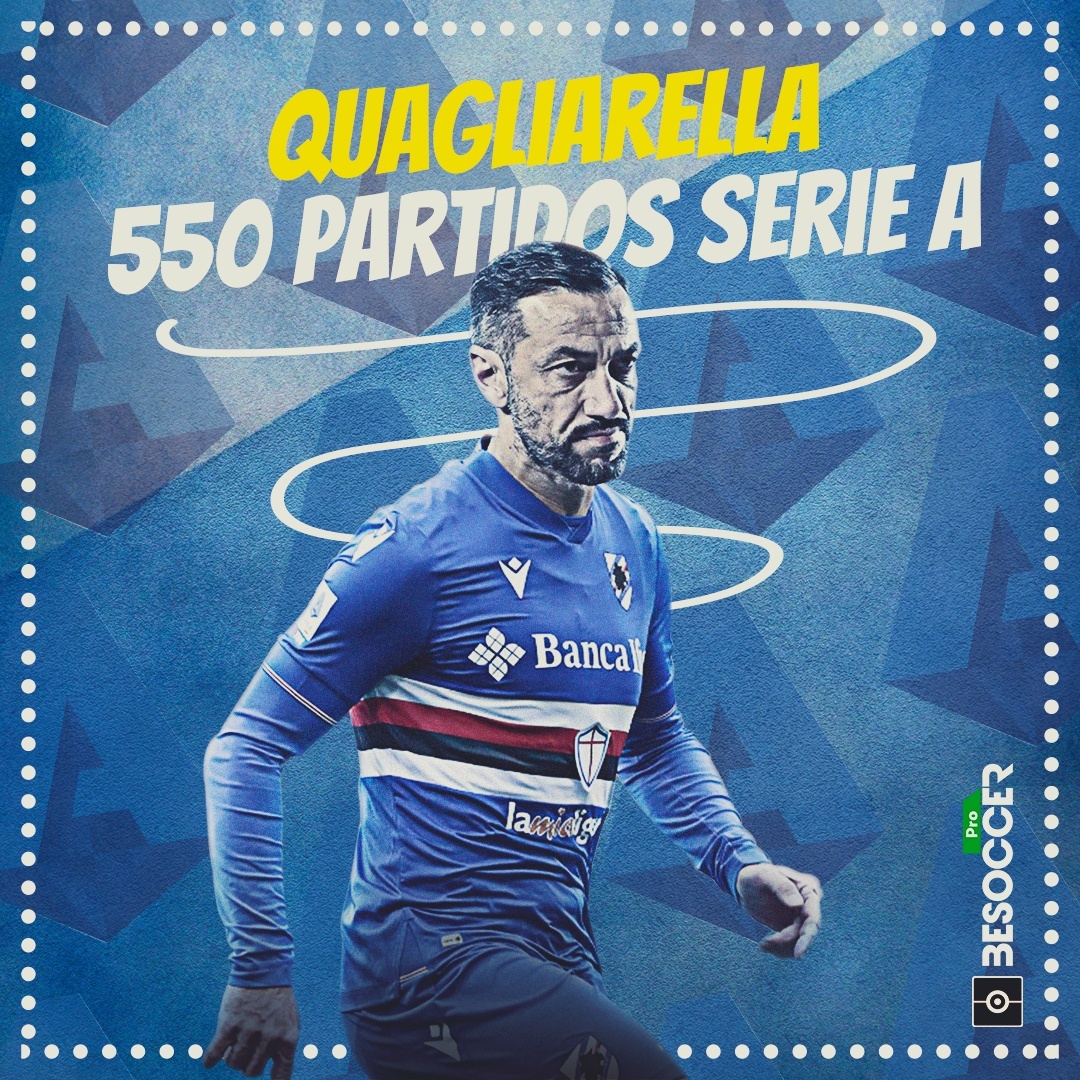 Quagliarella no tiene fin: 550 partidos en Serie A