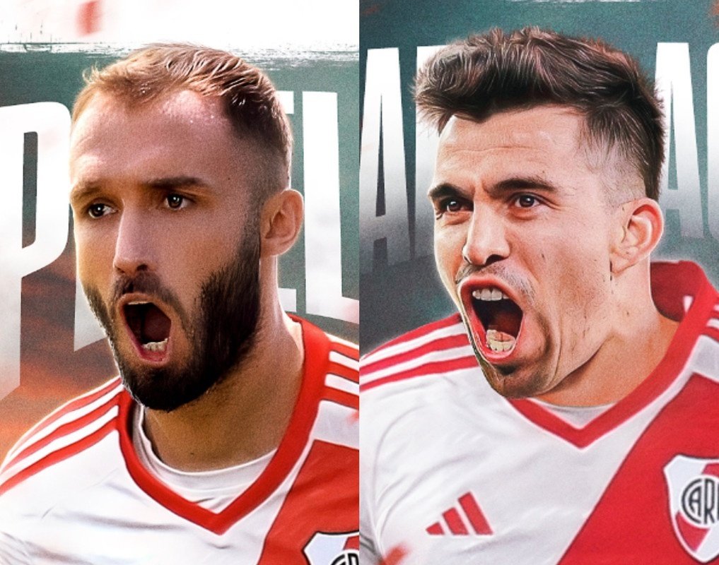 Germán Pezzella y Marcos Acuña están de vuelta en Argentina. RiverPlate