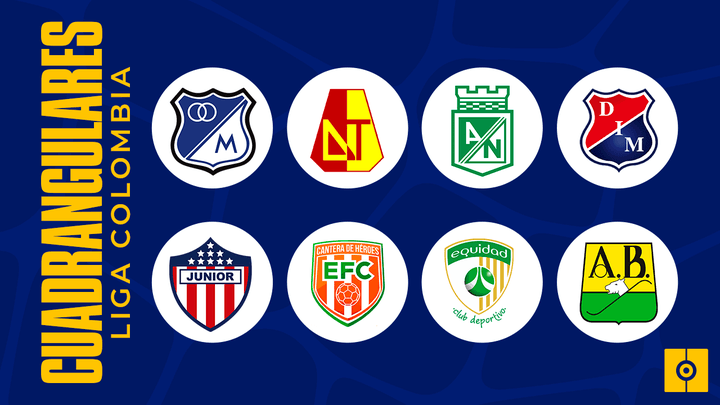Estos son los grupos de los cuadrangulares del Apertura Colombiano