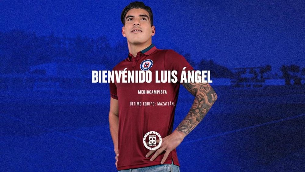 Luis Mendoza, nuevo jugador de Cruz Azul. Twitter/CruzAzul