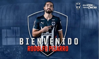 Rodolfo Pizarro volvió a Monterrey. Twitter/Rayados