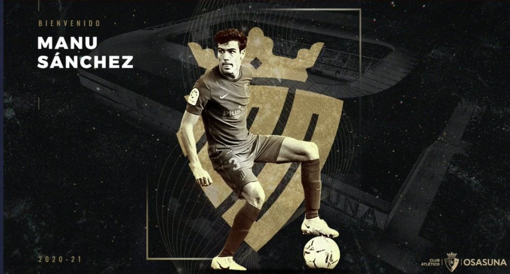 Atlético loan Manu Sánchez to Osasuna. CAOsasuna
