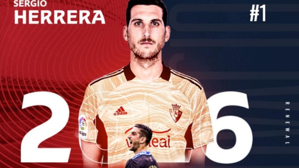 Sergio Herrera renovó con Osasuna. CAOsasuna