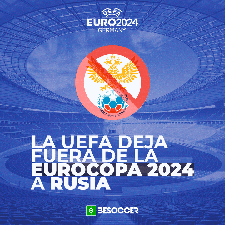 ¡La UEFA deja fuera de la Eurocopa 2024 a Rusia!