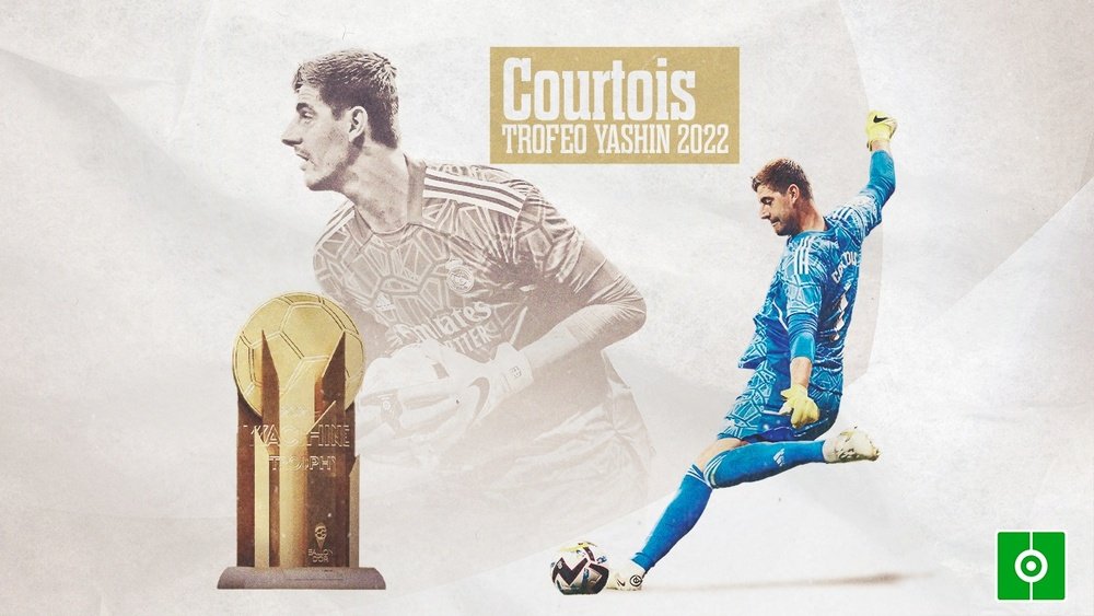 Courtois se lleva el Trofeo Yashin 2022. BeSoccer