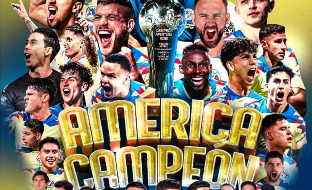 El América, campeón del Apertura. ClubAmérica