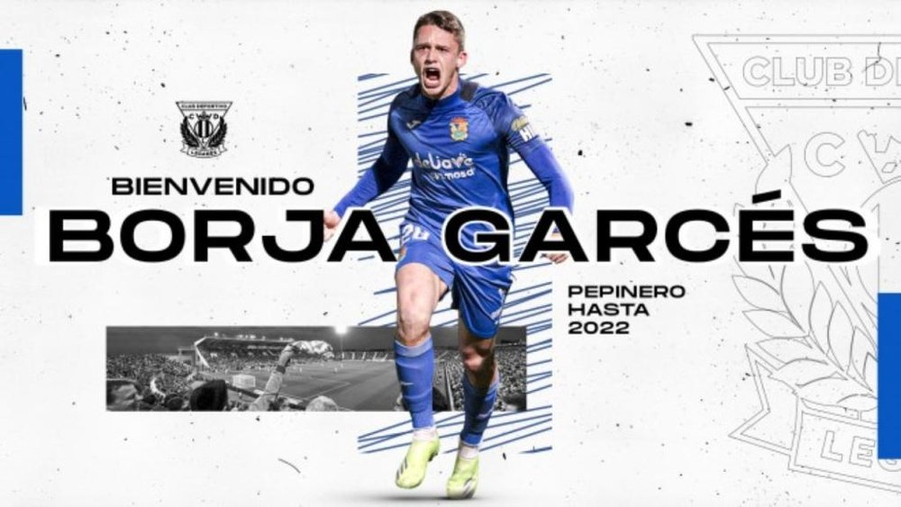Borja Garcés, nuevo jugador del Leganés. CDLeganés