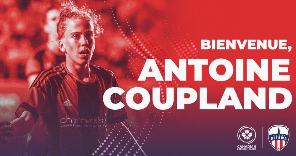 Antoine Coupland, nuevo fichaje del Atlético Ottawa. Twitter/Atleti_Ottawa