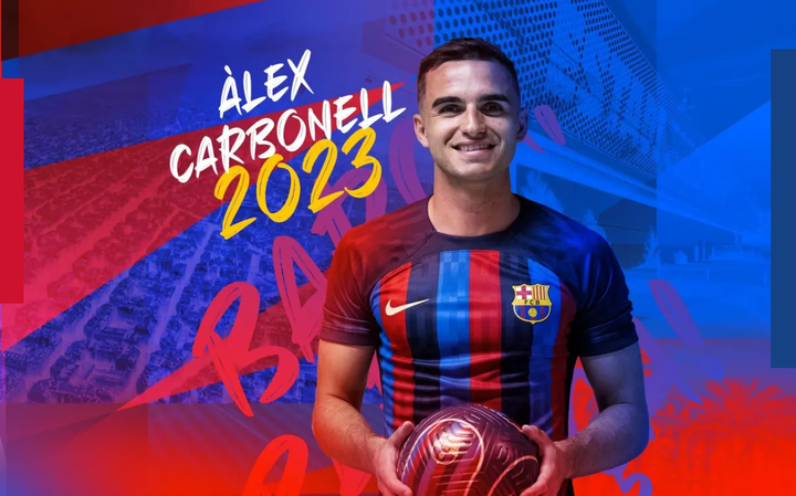 El Barça Atlètico anunció el fichaje de Àlex Carbonell. FCBarcelonaB