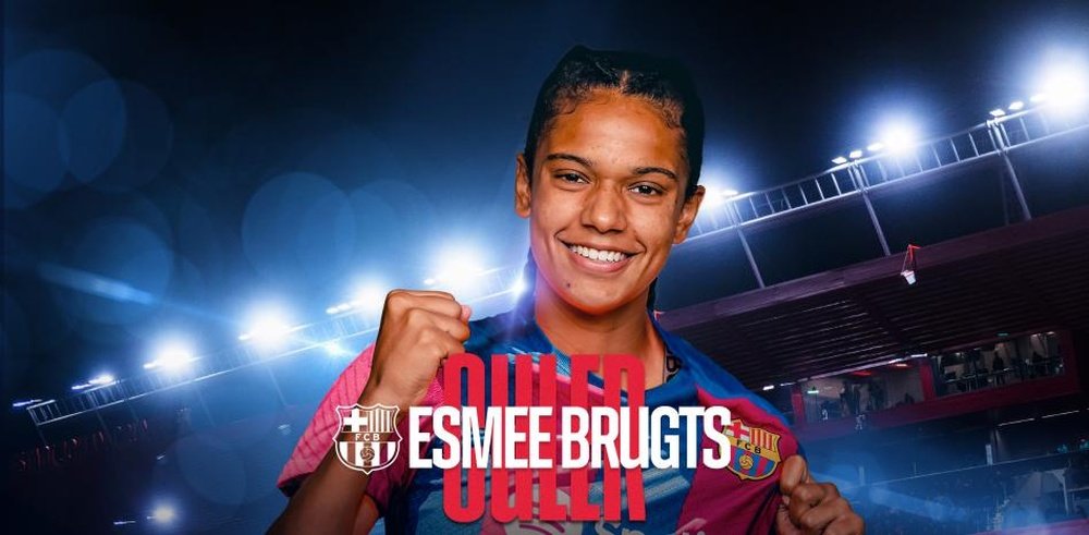 Esmee Brugts, talento neerlandés para el Barça Femenino. Twitter/FCBfemeni