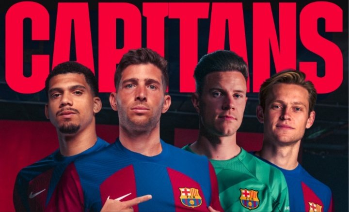 O Barcelona define os seus capitães para a temporada