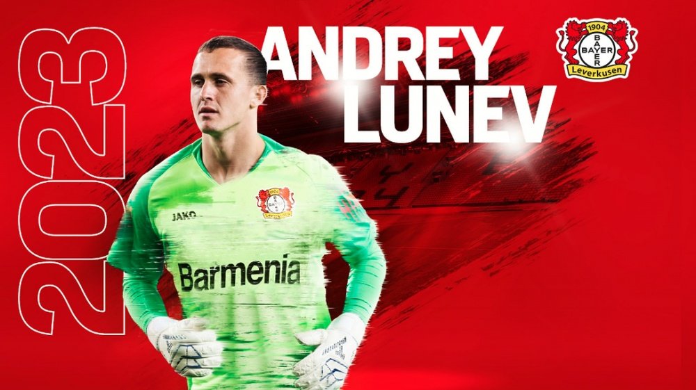 Lunev, al Bayer Leverkusen. BayerLeverkusen