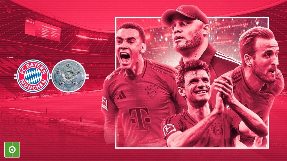 El Bayern de Múnich, campeón de la Bundesliga 2024-25. BeSoccer