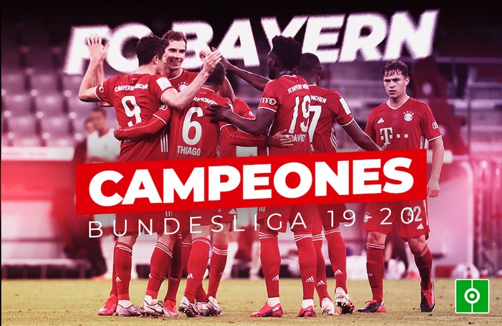 El Bayern de Múnich, campeón de la Bundesliga 19-20. BeSoccer