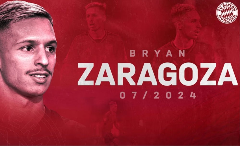 Bryan Zaragoza will join Bayern's ranks in June 2024. FCBayern