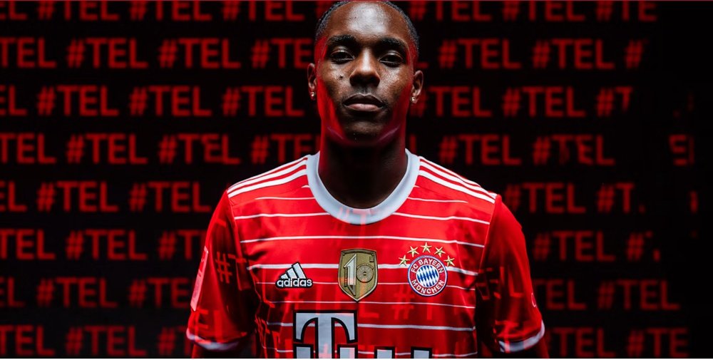 Mathys Tel will replace Lewandowski at Bayern. Screenshot/FCBayern