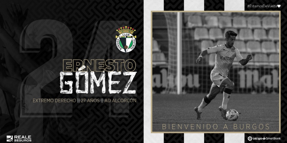 Ernesto Gómez, al Burgos. BurgosCF