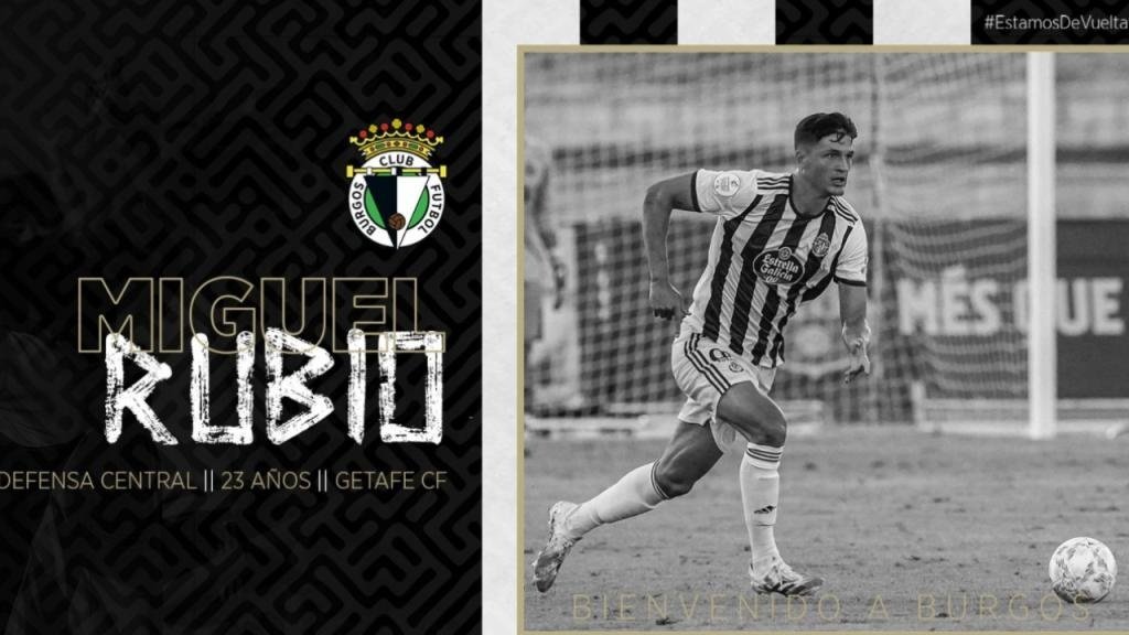 El Getafe cede a Miguel Rubio al Burgos CF