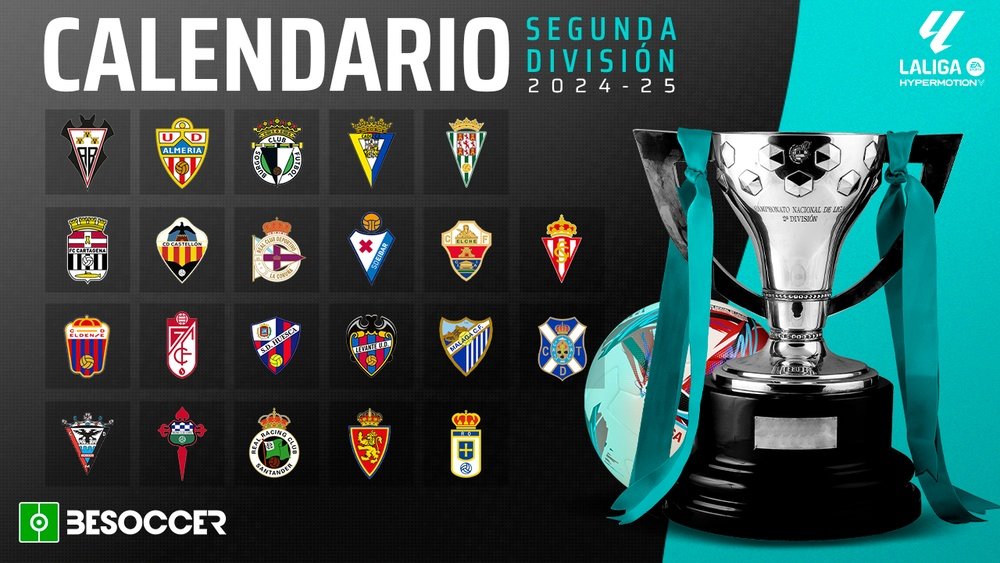 Este es el calendario de Segunda División 2024-25. BeSoccer