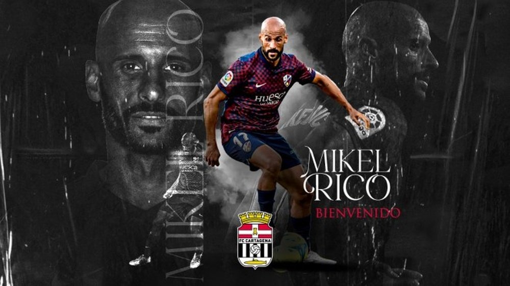 Mikel Rico ficha por el Cartagena. Twitter/FCCartagena_efs