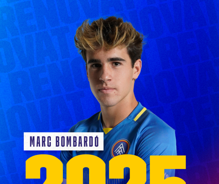 El Andorra renueva a Marc Bombardó. Captura/cfandorra
