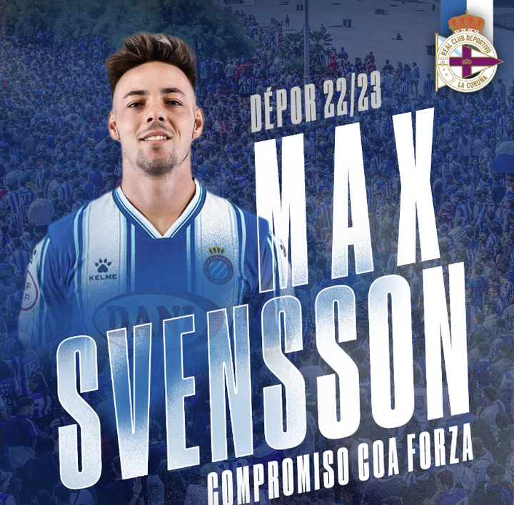 Max Svensson, nuevo jugador del Deportivo