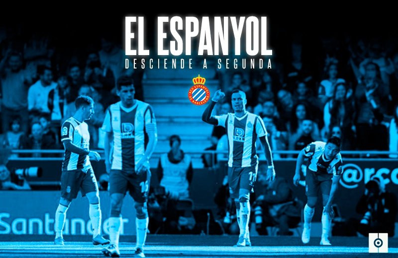 El Espanyol desciende a Segunda tras 26 en la élite