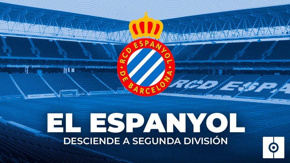 El Espanyol consuma su descenso a Segunda División. BeSoccer