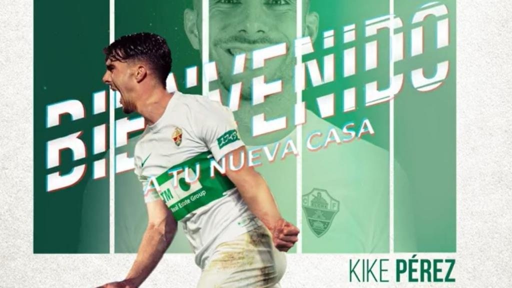 Kike Pérez deja el Valladolid y aterriza cedido en Elche. Twitter/elchecf