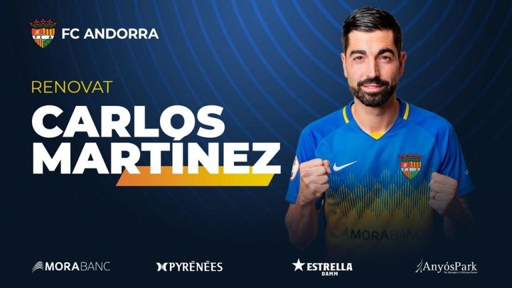 El FC Andorra renueva a Carlos Martínez