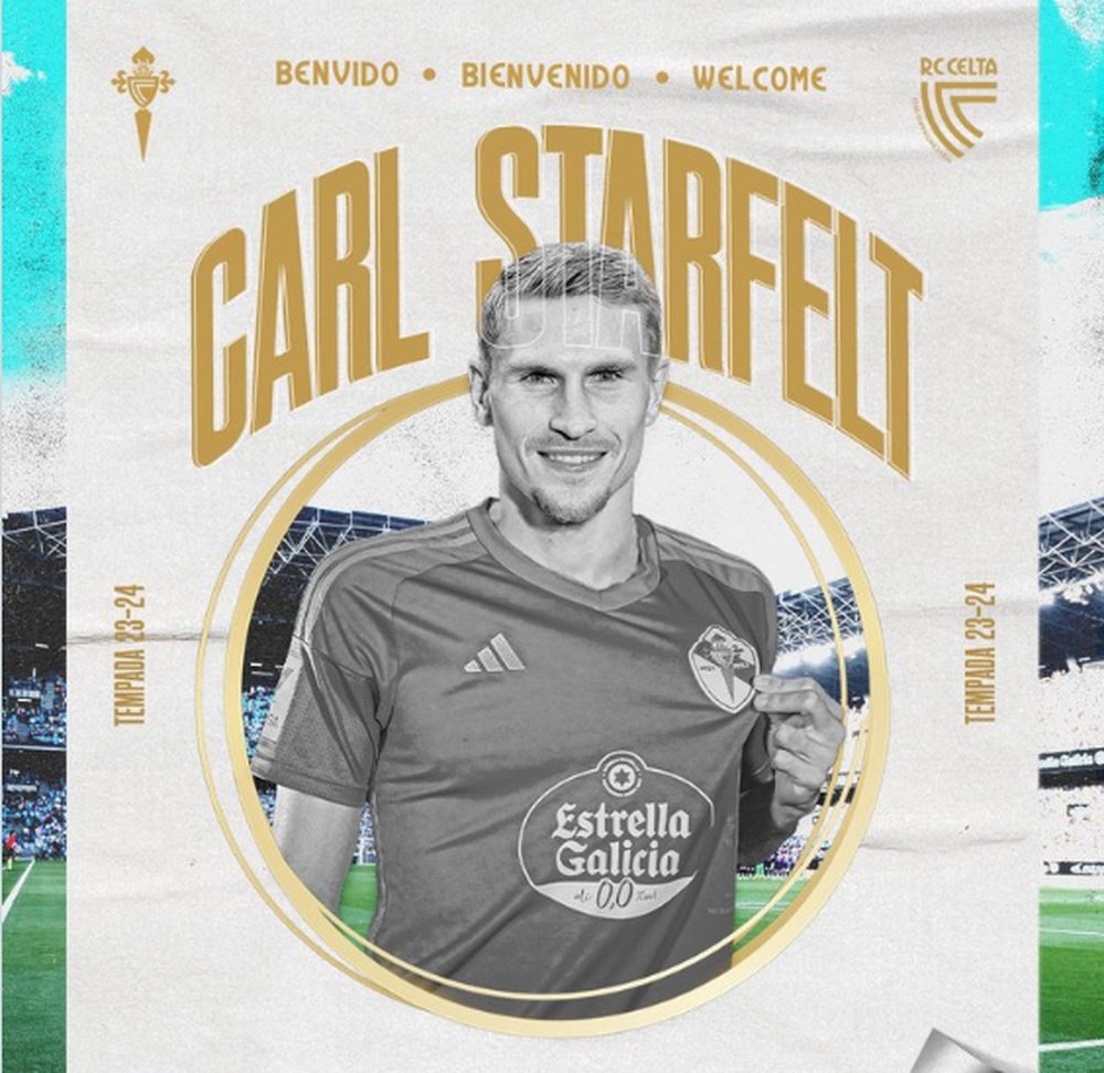 Carl Starfelt se compromete con el Celta hasta 2027. RCCelta