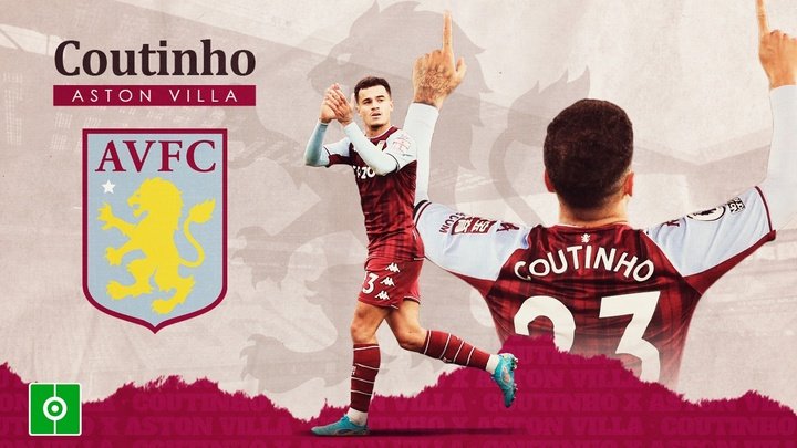 OFICIAL: Coutinho assina pelo Aston Villa.Besoccer