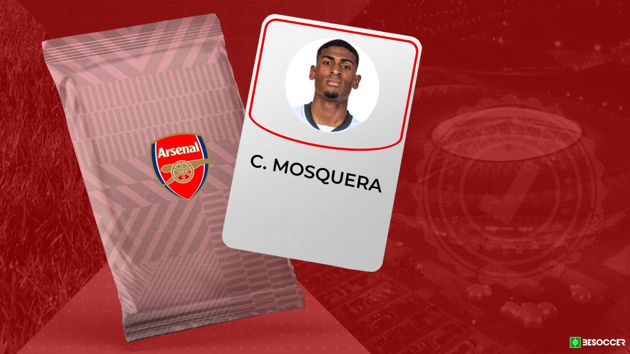 Cristhian Mosquera, novo zagueiro do Arsenal. BeSoccer
