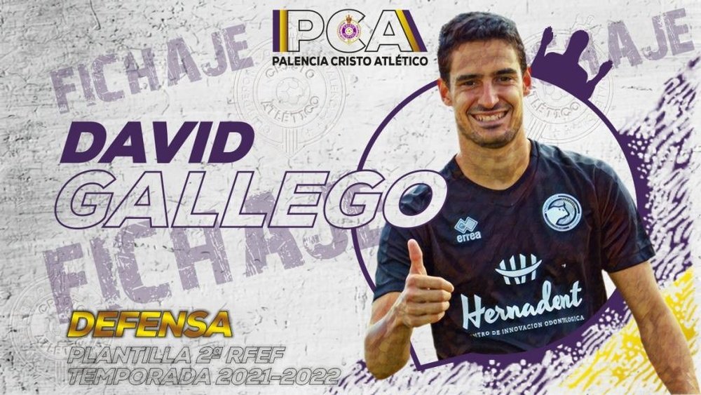 El Palencia Cristo Atlético firma a David Gallego. PalenciaCristo