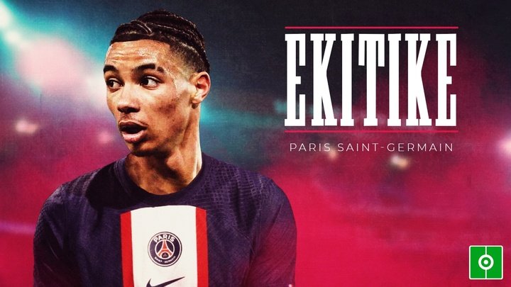 Hugo Ekitike, nuevo futbolista del Paris Saint-Germain. BeSoccer