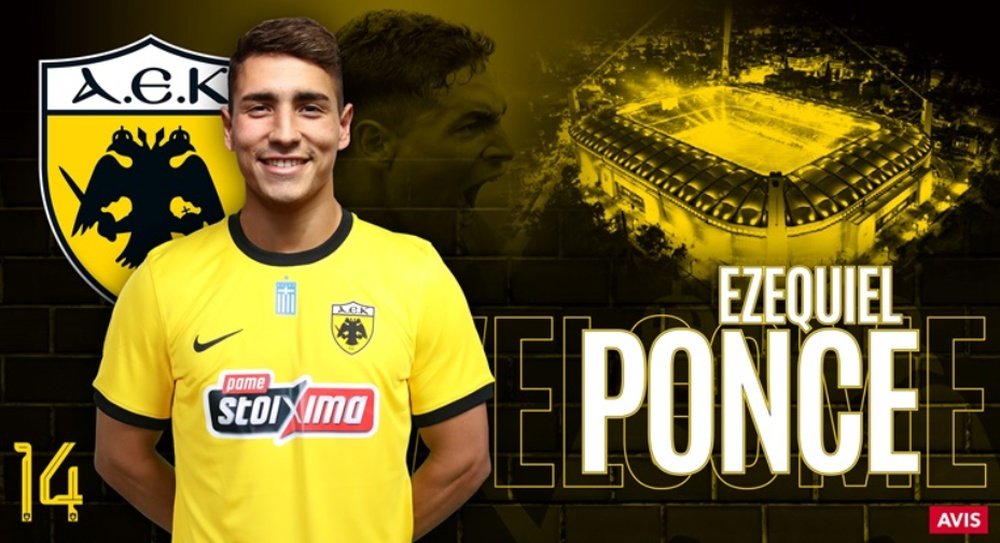 El AEK Atenas ficha a Ezequiel Ponce. AEKFC