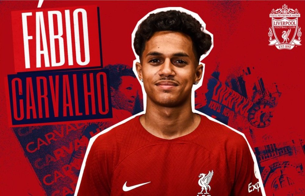 OFICIAL: el Liverpool ficha a Fábio Carvalho. Captura/LFC